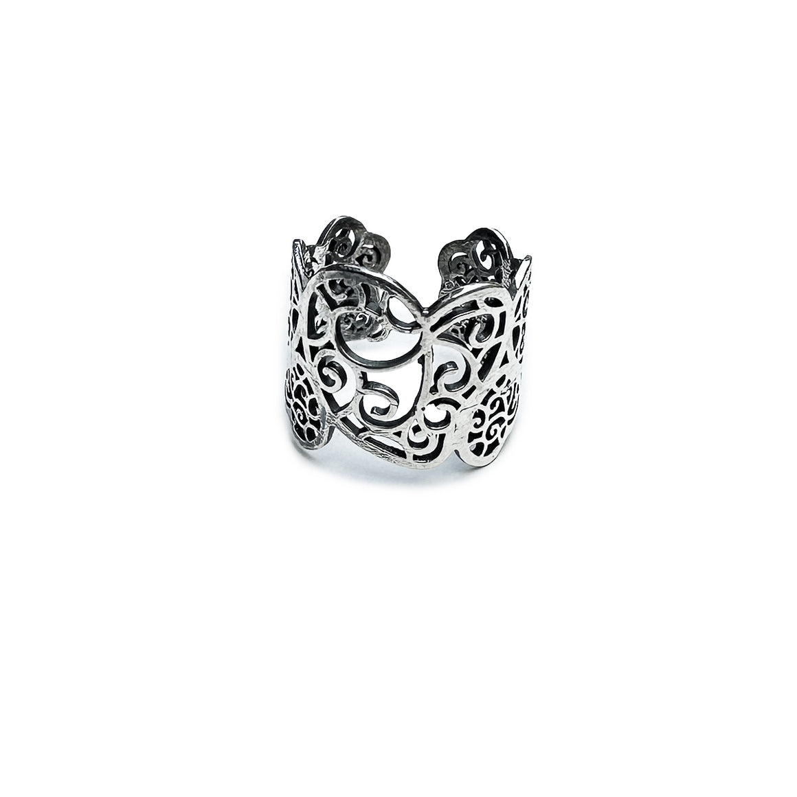 Anillo Corazon Fortaleza Plata