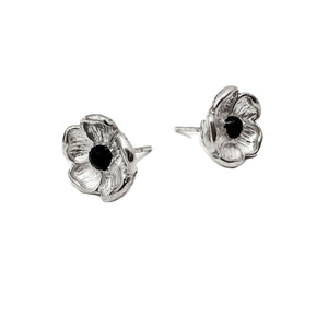 Arete Flor 5 pétalos Plata