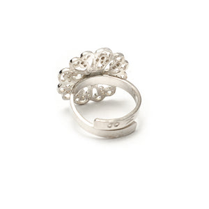 Anillo Flor Filigrana - Plata