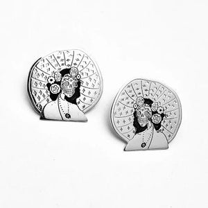 Aretes Catrina Calavera Joyería Mexicana Plata Mexico